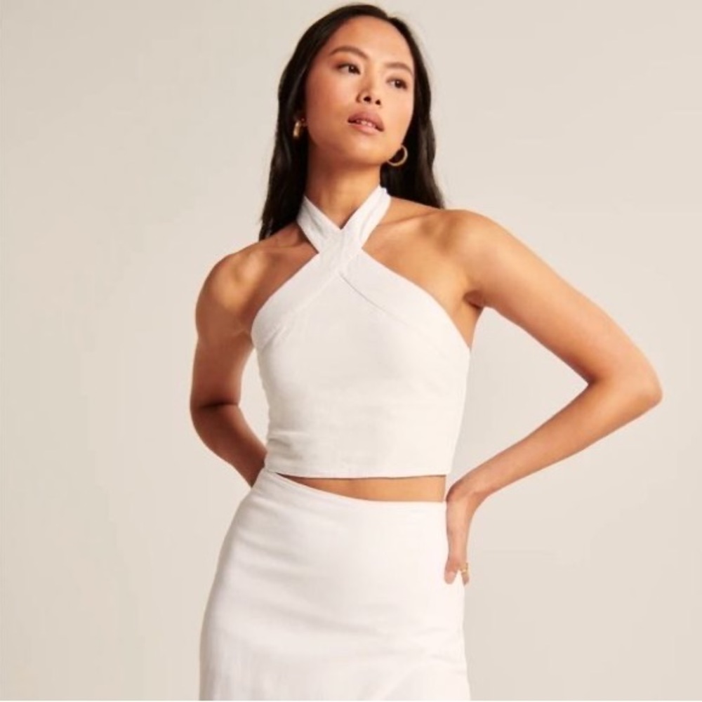 Abercrombie & Fitch Linen Halter Top